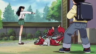 There was a loud bang in the sky, the dog made a brilliant appearance, Kusata was silent, Kagome she