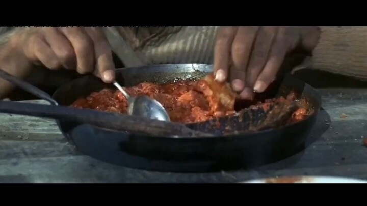 Traditional Southern U.S. and Mexican dish: baked beans in tomato sauce
