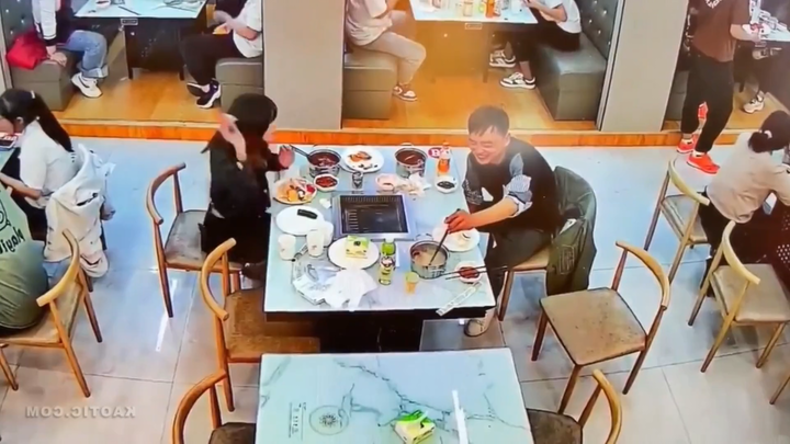 Family of Three Eats Hot Pot—Then Mom Suddenly Loses It and Slams the Hot Pot Over on the Dad!