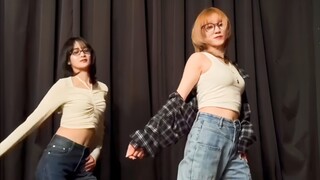 (G)I-DLE 240302 Intellectual glasses Mi Qi dances to "Because of you"