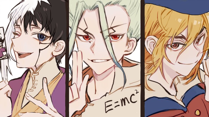 【ลายมือของ Dr.STONE Shi Jiyuan】สามปราชญ์ศิลปศาสตร์ วิทยาศาสตร์และการกีฬา