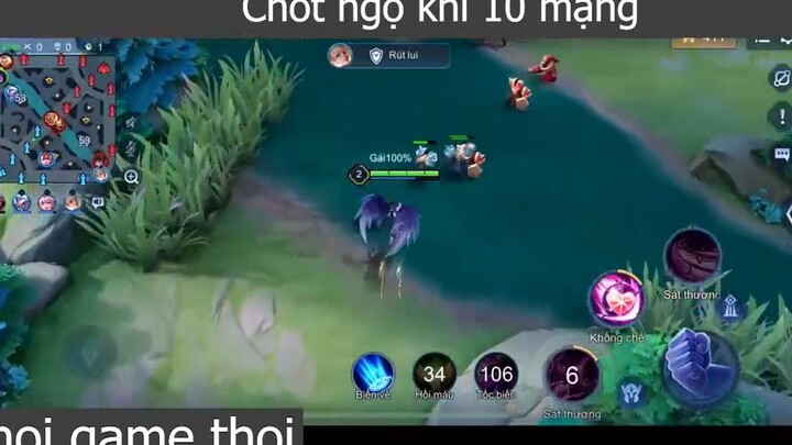 Chốt ngộ khỉ 10 mạng p2 #choigamethoi