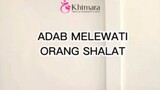 adab melewati org sholat