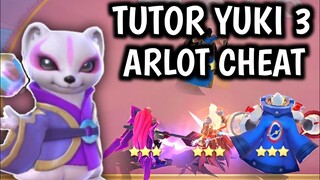 TUTORIAL YUKI 3 ARLOT HYPER RASA CHEAT ‼️ POWER DAMAGE 99.890‼️PATCH TERBARU MAGIC CHESS