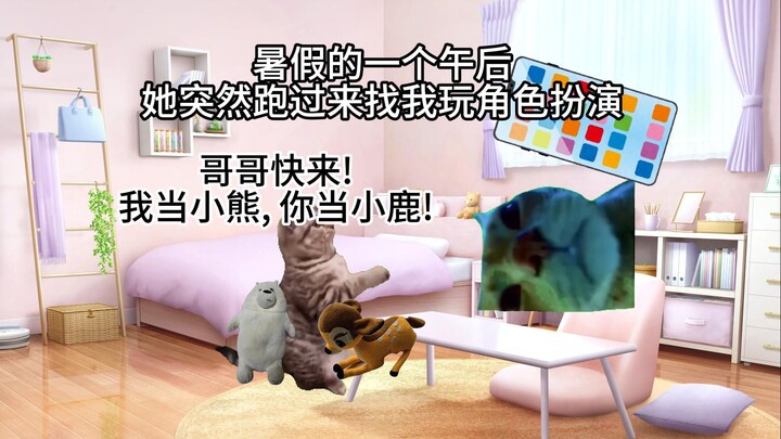 [Cat Meme] Playing House with My Little Sister — Little Sister’s Daily Life, Episode 1