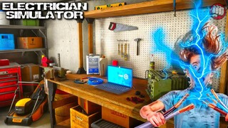 Electrocuted On The First Day | Electrician Simulator Gameplay | First Look