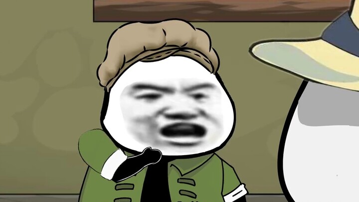 Feed the old man with dog food