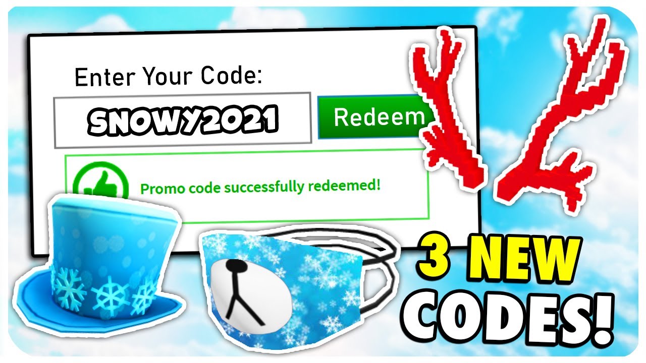 2021 *ALL 3 NEW* ROBLOX PROMO CODES! DECEMBER (WORKING) - BiliBili