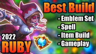 RUBY BEST BUILD 2022 | TOP 1 GLOBAL RUBY BUILD | RUBY - MOBILE LEGENDS | MLBB