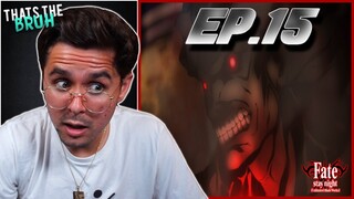 "BERSERKER'S LAST FIGHT" Fate/Stay Night: Unlimited Blade Works Episode 15 Live Reaction!