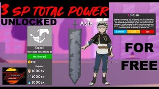 I got ASTA for FREE and Unlocked ESPADA Class with 3SP TP in Roblox Anime Fighting simulator