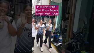 PHlLIPPINES Real Pinay Beauty Street Walk TOUR #streetwalking #walkingtour #3rdworld #streetwalk #yt
