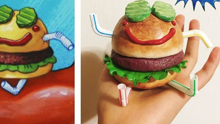 Mr. Krabs’ burger has been restored by me! ! !