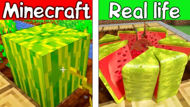 MELON - Minecraft Vs Realistic