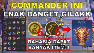 COMMANDER INI ENAK BANGET GILAKK !!! RAHASIA DAPAT BANYAK ITEM !! COMBO MAGIC CHESS TERKUAT 2024