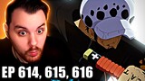 Law vs. Vergo !! | One Piece REACTION Episode 614, 615, & 616