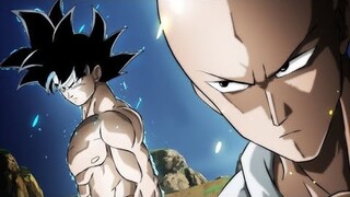 GOKU VS SAITAMA #amv #anime #naruto #music #rap #edit #rip #viral