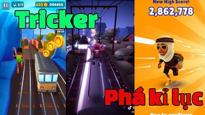 Tổng hợp những video Tik Tok Subway Surfers Trend chữ - No coin- Phá kỉ lục - nhạc chill ......