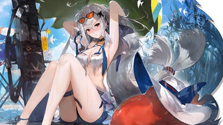 [Arknights] The painting process of Skadi in bikini