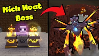 Đánh Boss Núi Lửa siêu Mạnh trong Mini World Volcano