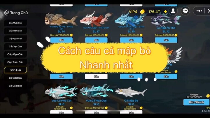 Cách câu cá mâp bò trong 1 chiêu #BuildaGame #钓魂 #33292763