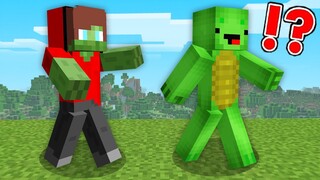 JJ Pranked Mikey as INFECTED ZOMBIE in Minecraft Challenge (Maizen Mazien Mizen)