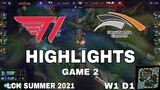 Highlight T1 vs HLE Game 2 LCK Mùa Hè 2021 LCK Summer 2021 T1 vs Hanwha Life Esports