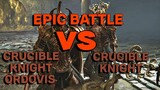 EPIC BATTLE .. !! Elden Ring VS Crucible Knight Ordovis & Crucible Knight