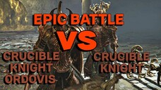 EPIC BATTLE .. !! Elden Ring VS Crucible Knight Ordovis & Crucible Knight