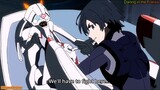 Darling in the Funny Moments Franxx Klaxosaur princess kiss Hiro and merge Franxx ENG SUB