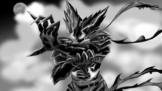 Drawing Garou cosmic mode, from anime One puch man