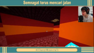 Semangat terus mencari jalan di labirint minecraft