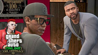 GTA 5 - Franklin, Lamar, Chop The Contract DLC Online Opening Cutscene(The Agency)