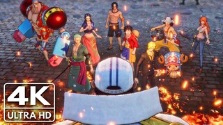 One Piece Odyssey (PS5) - Straw Hats & Ace VS Akainu Boss Fight Cutscene