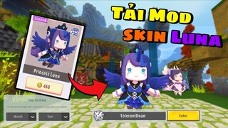 Mini World : Tải Mod skin Luna Công Chúa mặt trăng 0.50