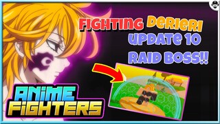 Fighting Derieri From 7 Deadly Sins on Anime Fighters Boss Raid | ROBLOX