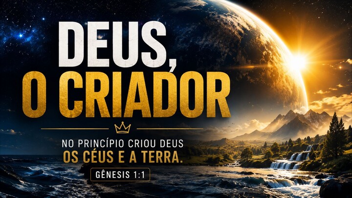 DEUS, O CRIADOR | Gênesis 1:1 | Uma Mensagem Sobre Fé, Propósito e Esperança