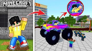 Binigyan Ako ng MAMAHALIN na MONSTER TRUCK sa Minecraft PE 😂 | Crush Sobrang Laki neto!