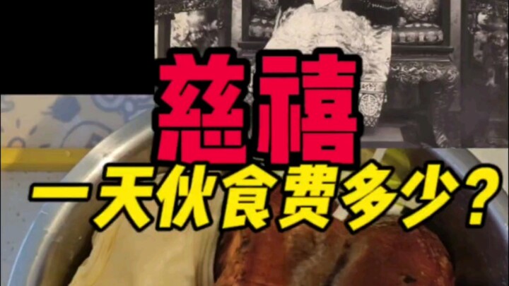 Từ Hi đã chi bao nhiêu tiền cho thực phẩm mỗi ngày?