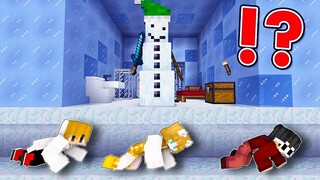Escape From a Snowman Jail in Minecraft! (Tagalog)