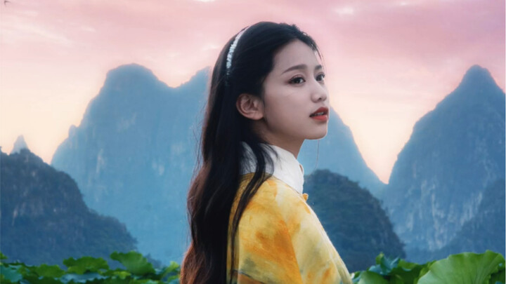 画千里江山图拍一期国风大片