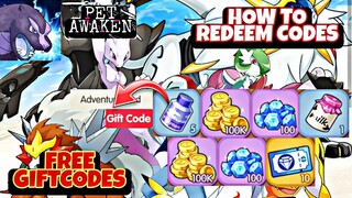 Pet Awaken All Giftcodes - How to Redeem Codes // Pet Awaken New 3 Codes - Free SummonX10