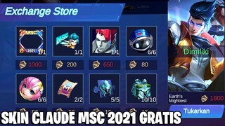 LUPAKAN SKIN KOF MU, MARI KITA FARMING SKIN CLAUDE MSC 2021 GRATIS! MOBILE LEGENDS