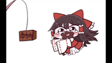 Reimu whose gift box was confiscated