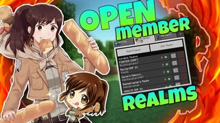 OPEN MEMBER REALM MCPE 2021 - join realm code mcpe - Minecraft Pocket Edition-