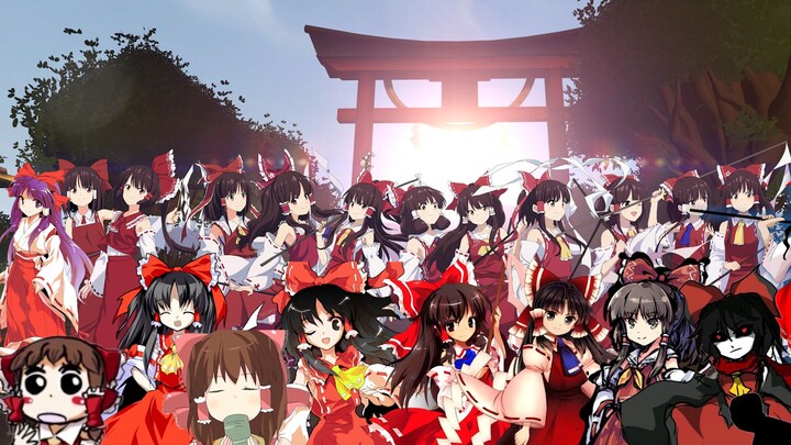 Hakurei Reimu เต็มสกิน v2 (จุดทศนิยม + งานเก่า + พัด)