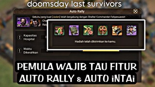 pemula wajib tau fitur auto rally dan auto intai doomsday last survivors!!