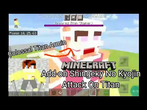 Project Map AOT Full+Review Addon Attack On Titan S4||MCPE INDONESIA||