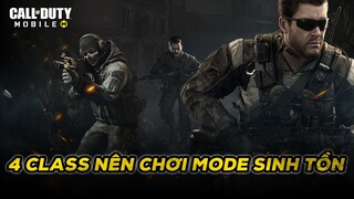 4 Class cho chiến binh mới chơi mode sinh tồn Call of Duty Mobile VN