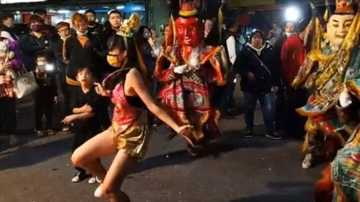 电音三太子&太子咩&黑色T恤小孩